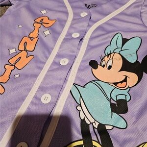 Disney Purple and Blue Minnie Mouse Kids Shirt